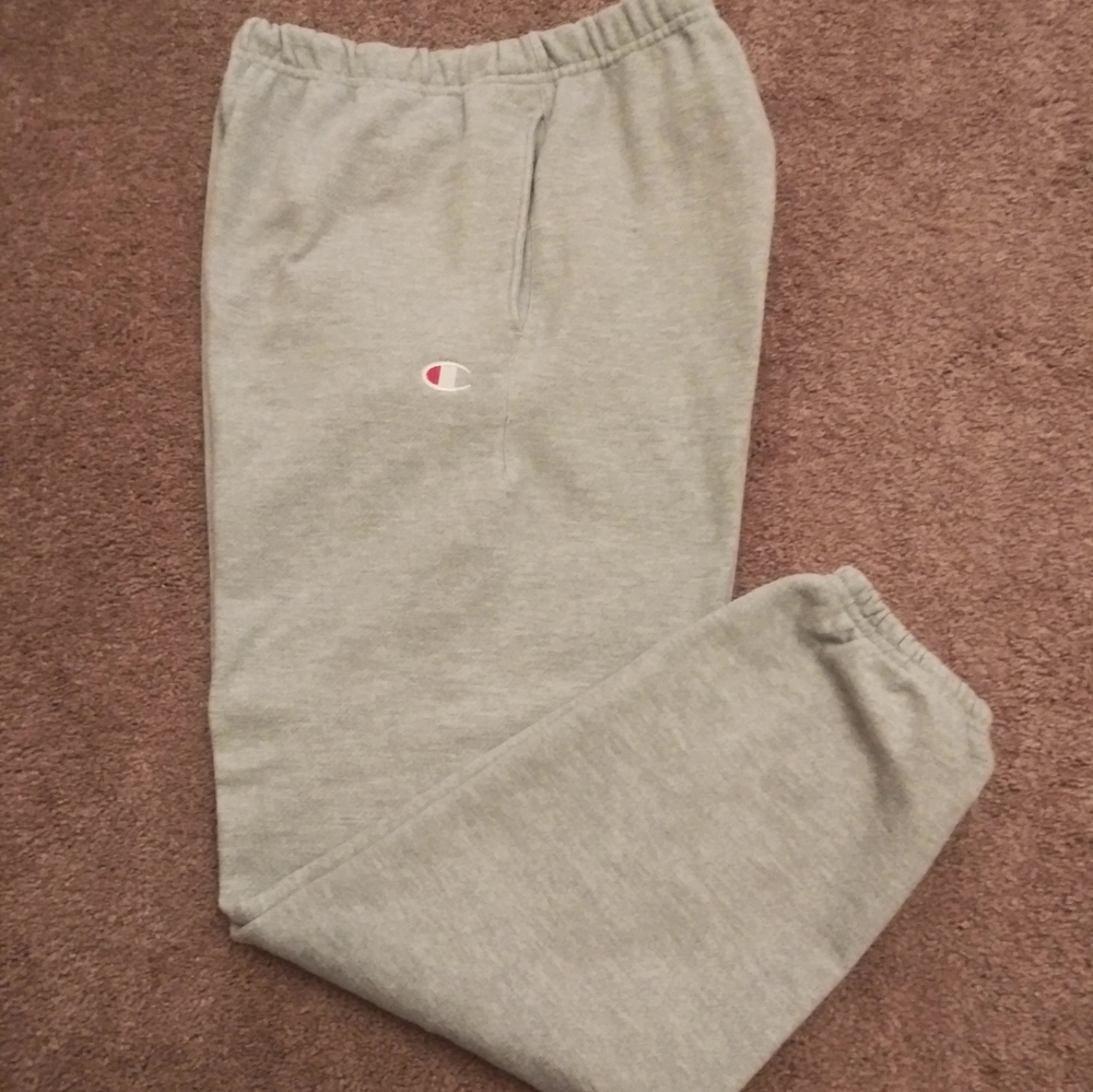 CHAMPION FLEECE JOGGERS (LIGHT GREY)